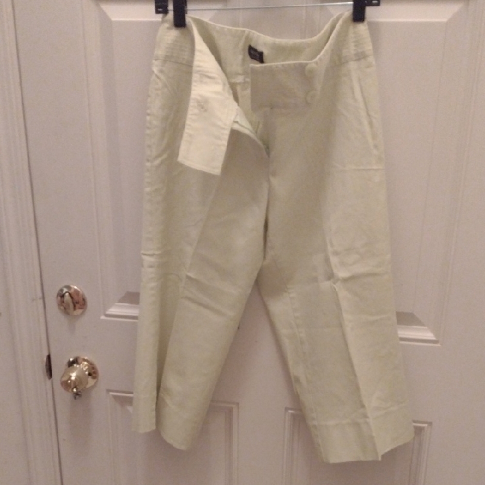 Nicole by Nicole Miller Light Green Gaucho Textured Fabric
